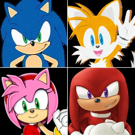 sonic tails amy knuckles